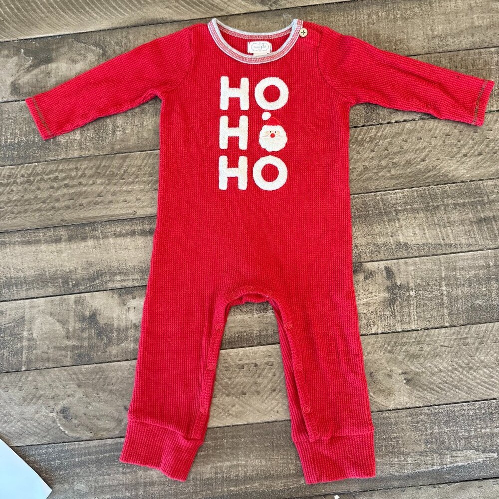 HO HO HO Waffle Weave Romper